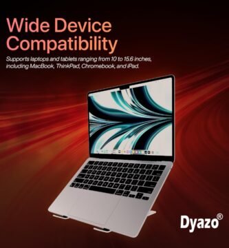 Dyazo 6 Angles Adjustable Aluminum Ergonomic Foldable Portable Tabletop